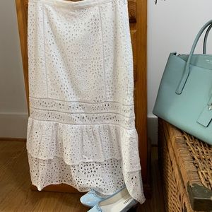 Never worn without tags.  Beautiful eyelet skirt
